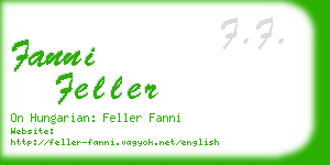 fanni feller business card